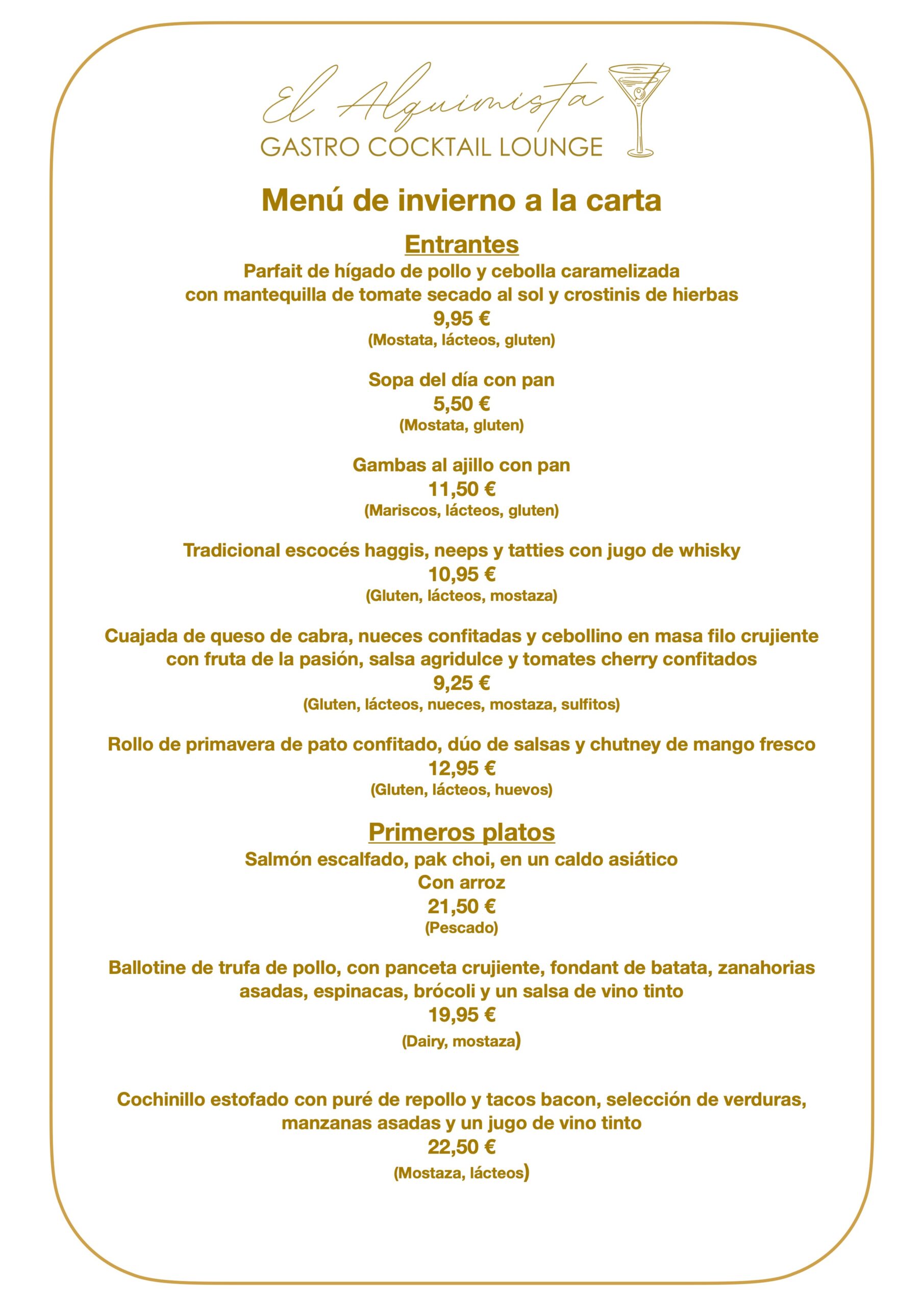 New Winter A la Carte Menu ES-1